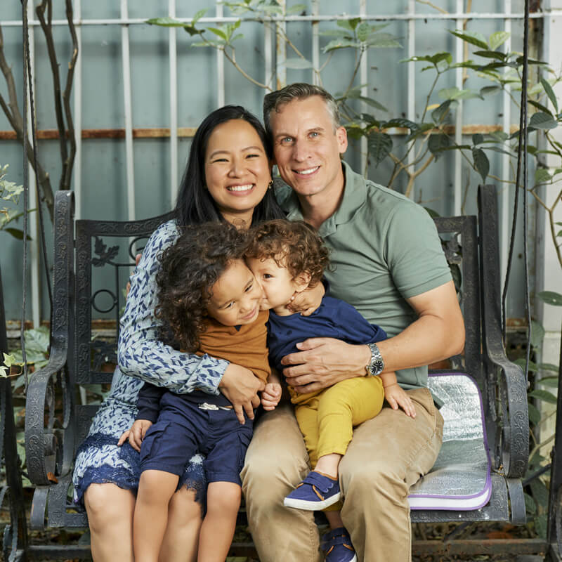 A happy family portrait.